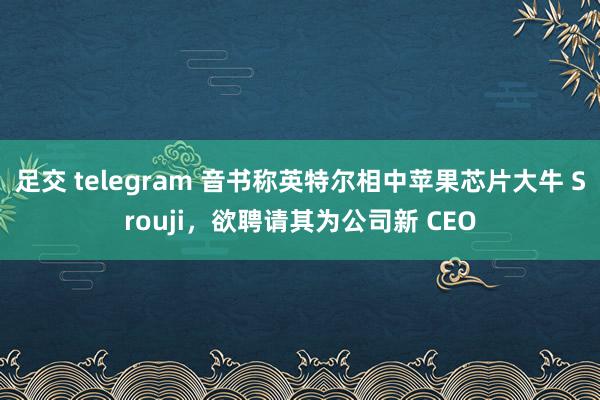 足交 telegram 音书称英特尔相中苹果芯片大牛 Srouji，欲聘请其为公司新 CEO