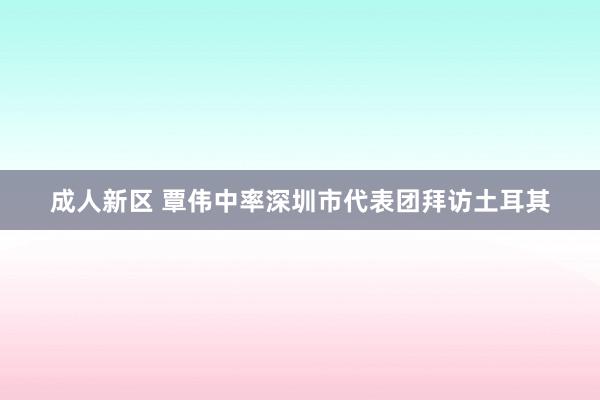 成人新区 覃伟中率深圳市代表团拜访土耳其