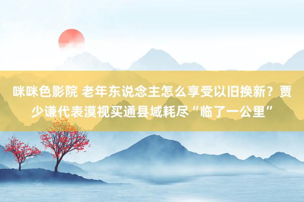 咪咪色影院 老年东说念主怎么享受以旧换新？贾少谦代表漠视买通县域耗尽“临了一公里”